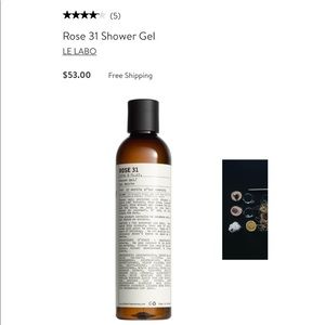 Le Labo Rose 31 Shower Gel New Sealed